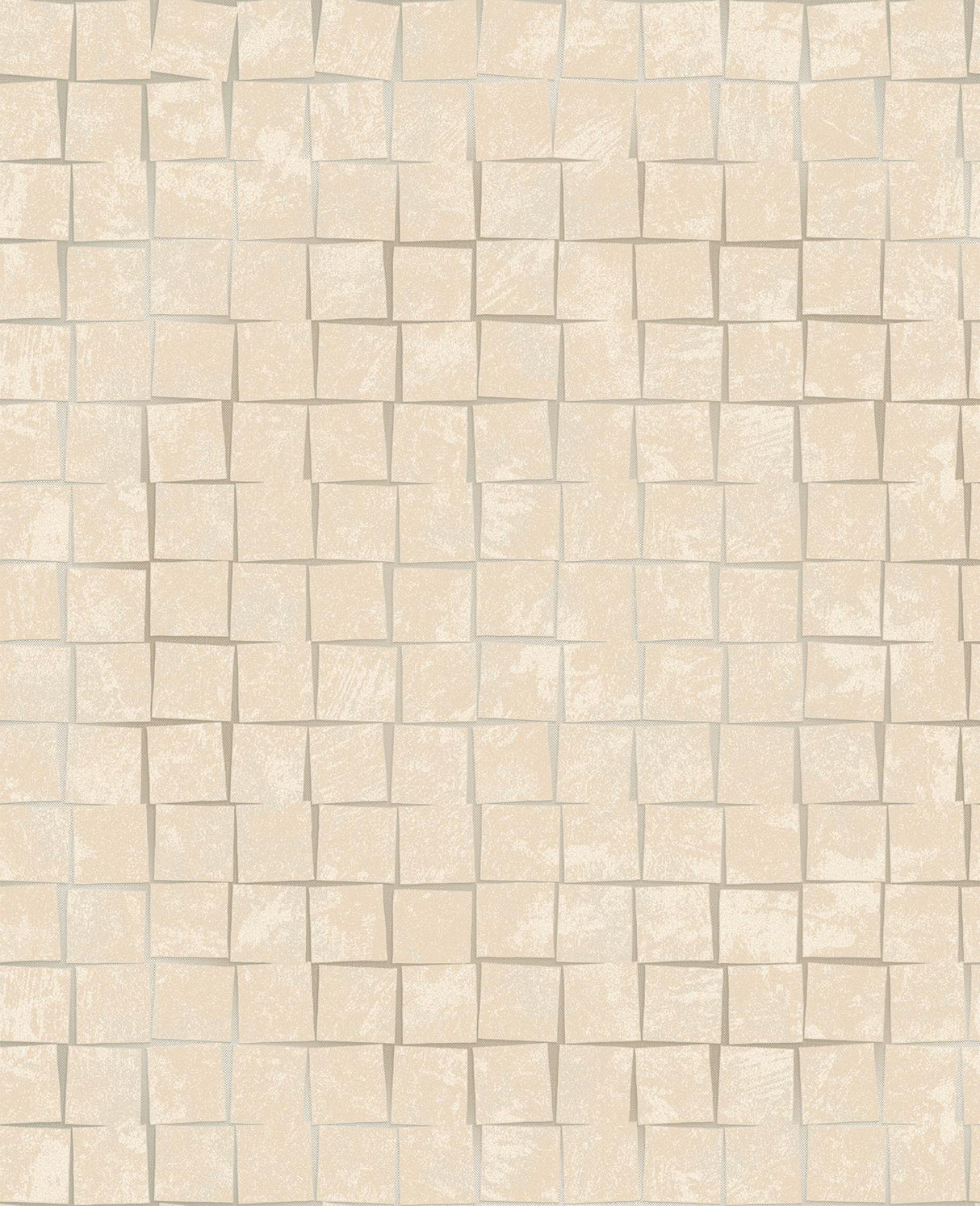 York Cubist Taupe Geometric Wallpaper