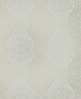 York Cadence Blue Scroll Wallpaper