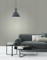 York Cadence Blue Scroll Wallpaper