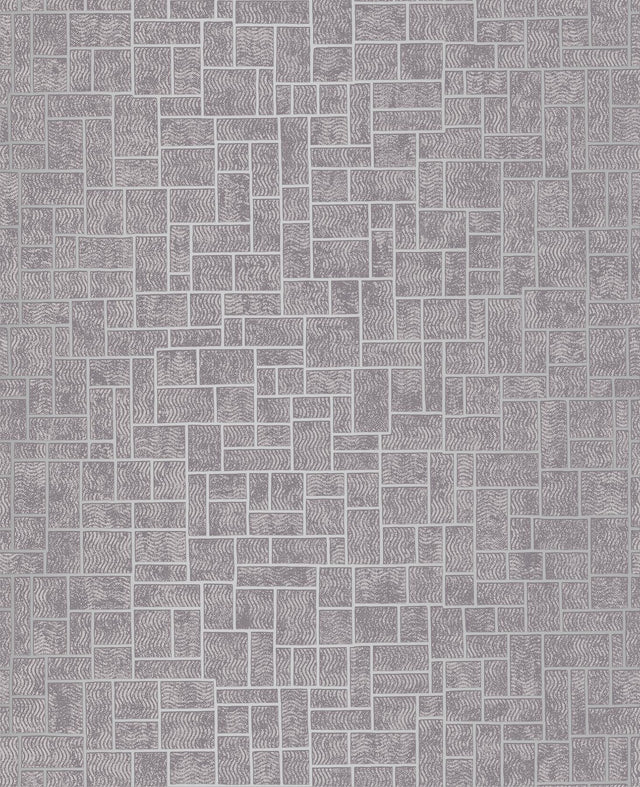 York Etude Purple Geometric Wallpaper
