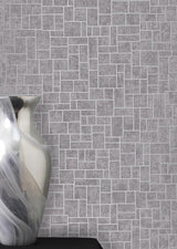 York Etude Purple Geometric Wallpaper