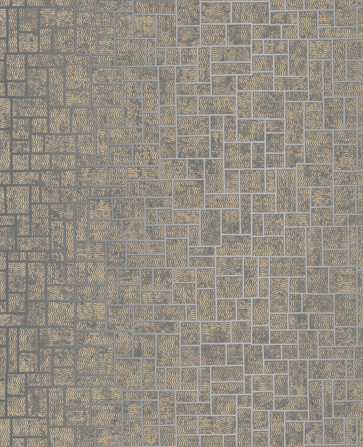 York Etude Charcoal Geometric Wallpaper