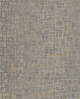 York Etude Charcoal Geometric Wallpaper