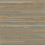 York Jissai Mariner Blue Grasscloth Wallpaper