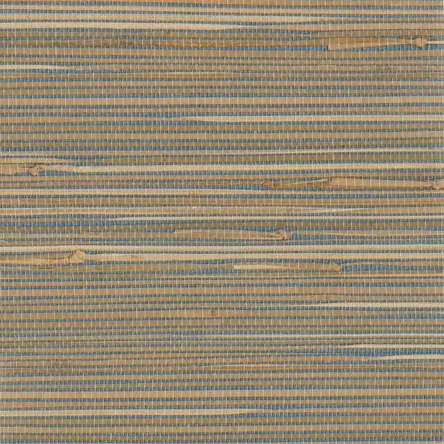 York Jissai Mariner Blue Grasscloth Wallpaper