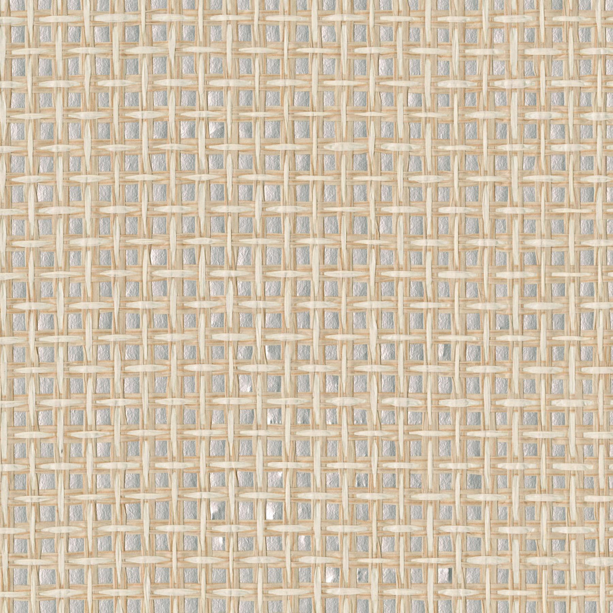 York Tai Xi Cream Grasscloth Wallpaper