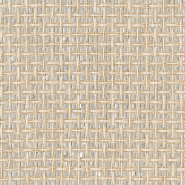 York Tai Xi Cream Grasscloth Wallpaper