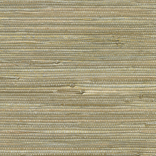 York Iriga Platinum Grasscloth Wallpaper