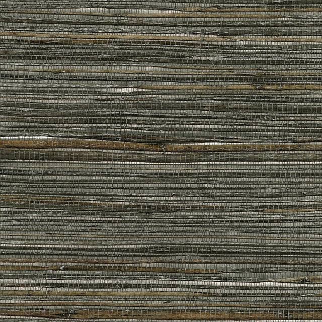 York Fujian Silver Grasscloth Wallpaper