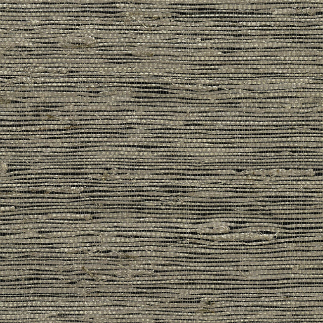 York Yangtze Taupe Grasscloth Wallpaper