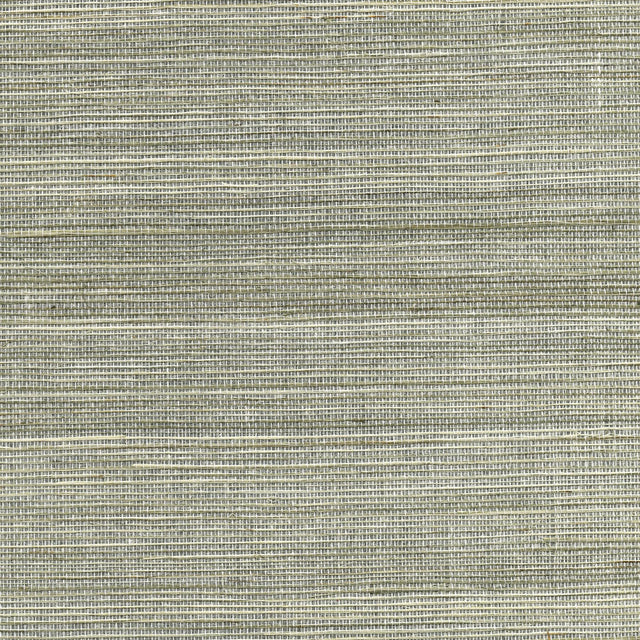 York Nathan Silver Grasscloth Wallpaper