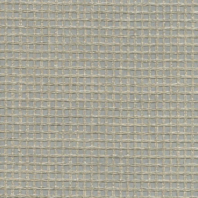 York Wanchai Grey Grasscloth Wallpaper