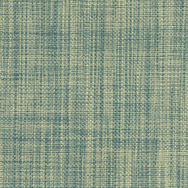 York Rizal Teal Raffia Grasscloth Wallpaper