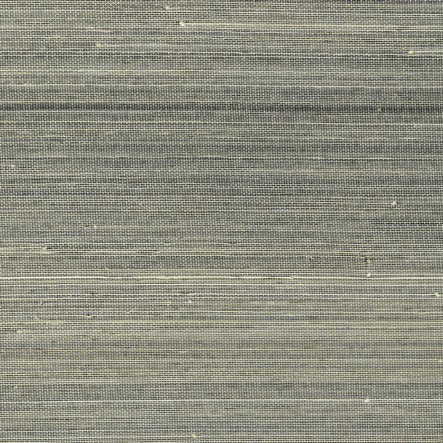 York Hexi Grey Grasscloth Wallpaper