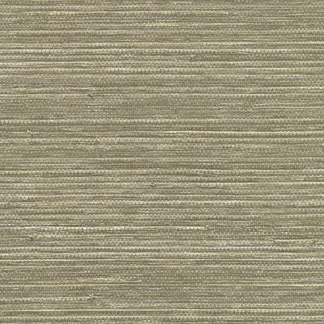 York Tagum Grey Grasscloth Wallpaper