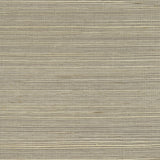 York Quing Taupe Sisal Grasscloth Wallpaper