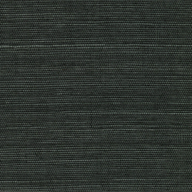 York Kowloon Charcoal Sisal Grasscloth Wallpaper