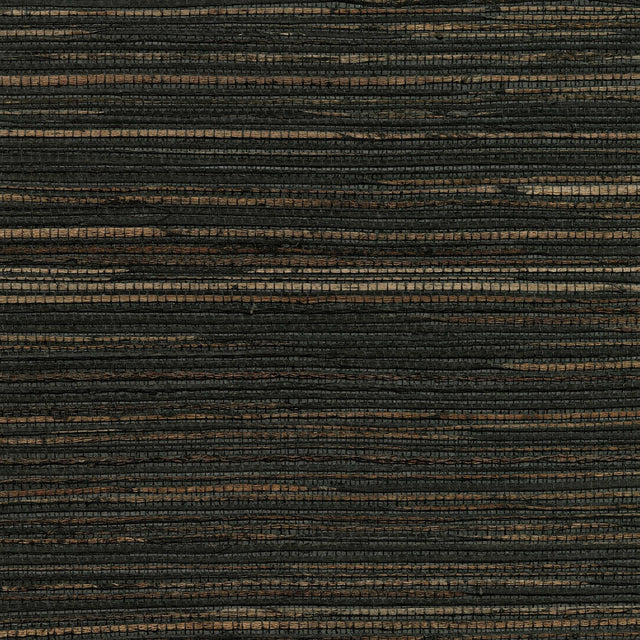 York Shandong Charcoal Ramie Grasscloth Wallpaper