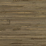 York Anhui Brown Grasscloth Wallpaper