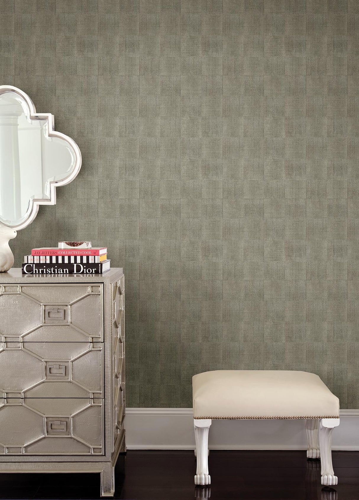 York Larue Blue Block Wallpaper