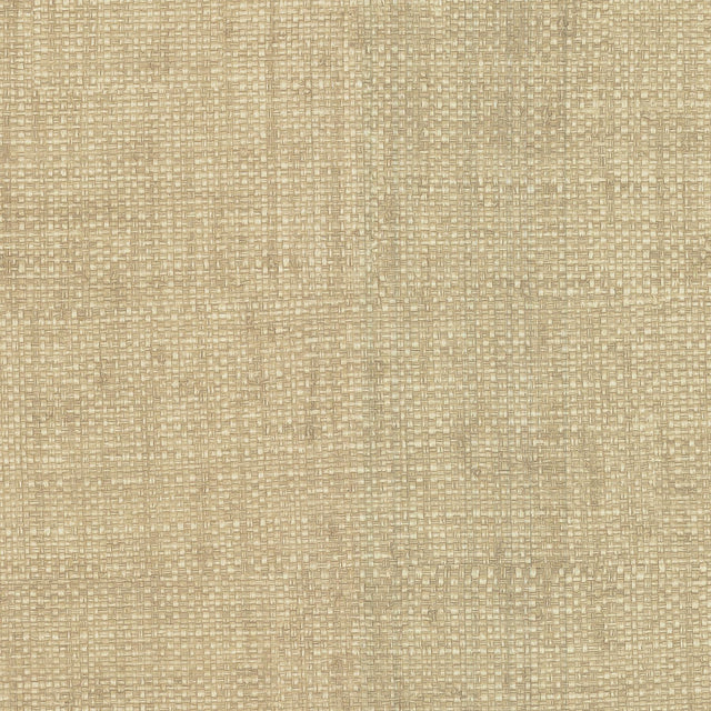 York Caviar Beige Basketweave Wallpaper