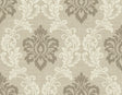 York Adela Neutral Twill Damask Wallpaper
