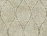York Eira Light Brown Marble Ogee Wallpaper