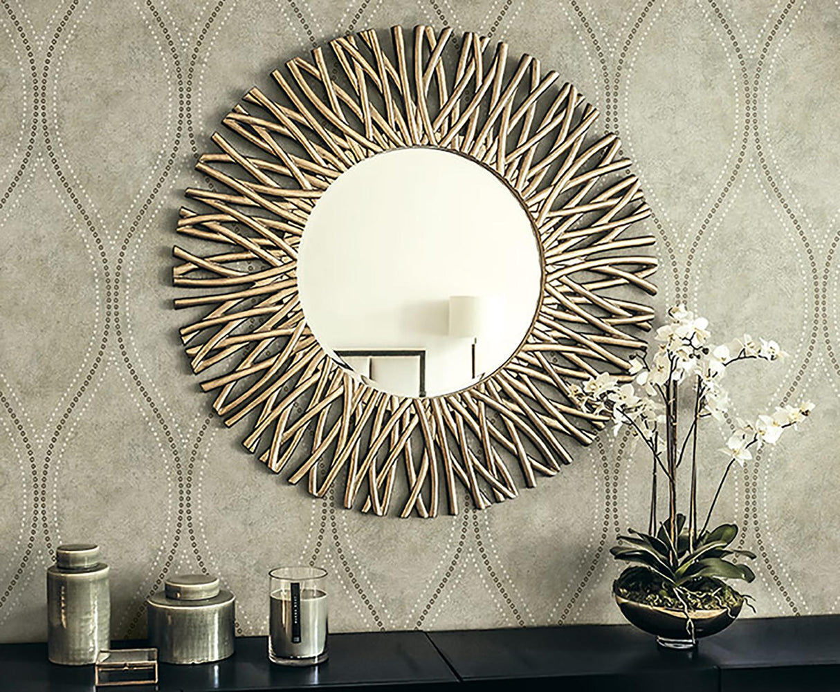 York Eira Light Brown Marble Ogee Wallpaper