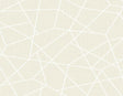 York Heath Cream Geometric Linen Wallpaper