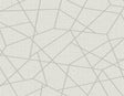 York Heath Silver Geometric Linen Wallpaper
