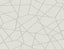 York Heath Silver Geometric Linen Wallpaper