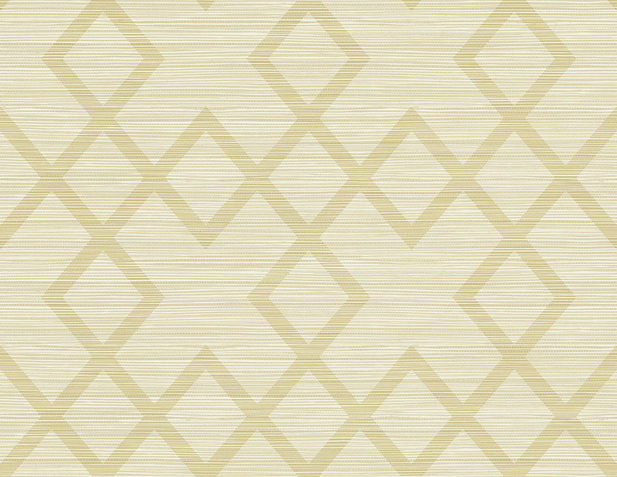 York Vana Grey Woven Diamond Wallpaper
