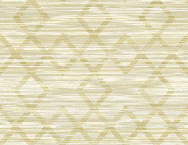 York Vana Grey Woven Diamond Wallpaper
