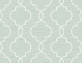York Malo Aqua Sisal Ogee Wallpaper