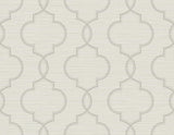 York Malo Light Grey Sisal Ogee Wallpaper