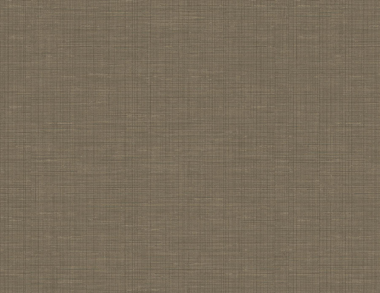 York Alix Dark Brown Twill Wallpaper