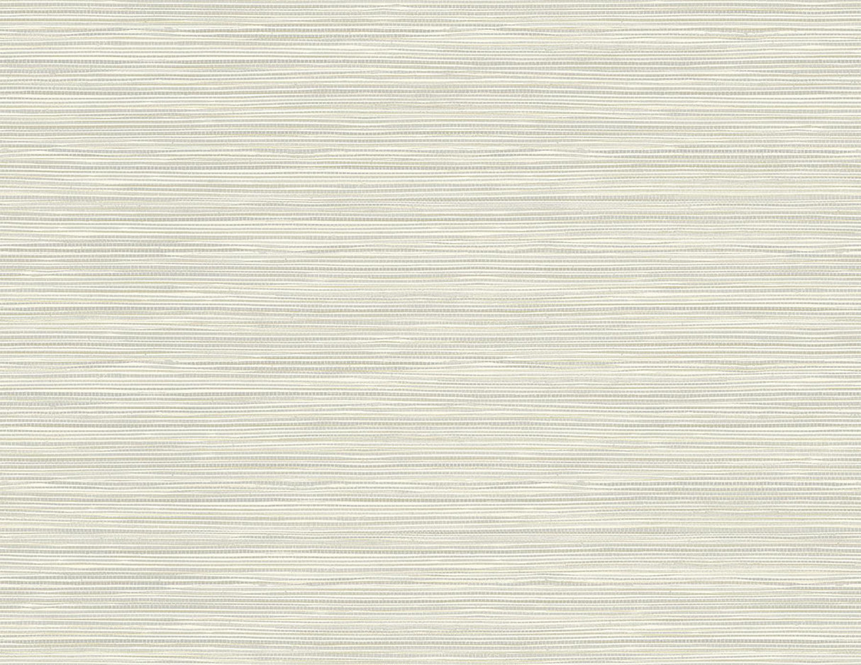 York Bondi Light Grey Grasscloth Texture Wallpaper