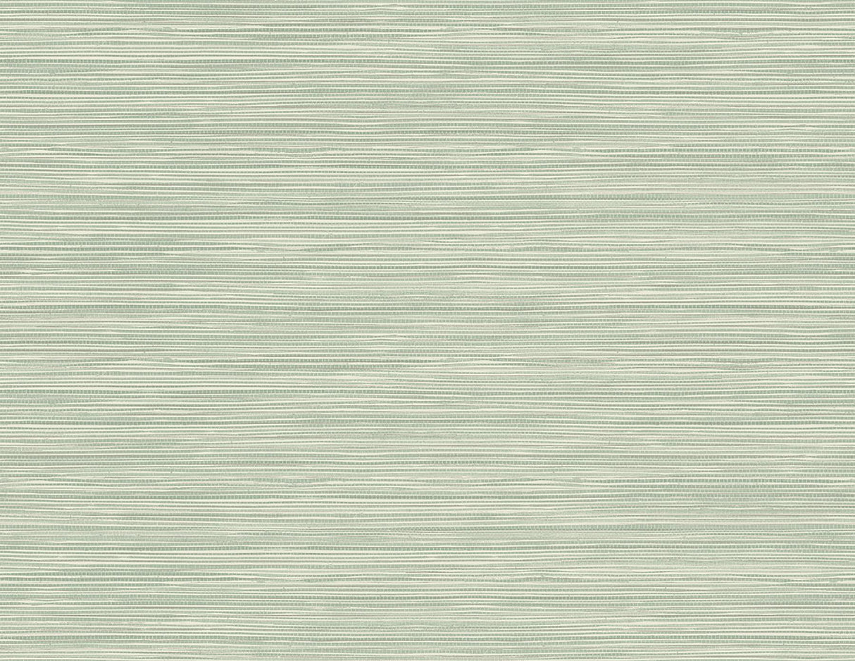 York Bondi Seafoam Grasscloth Texture Wallpaper