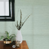 York Cape Town Aqua Faux Silk Wallpaper