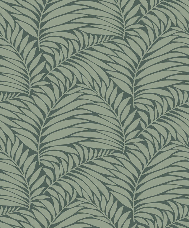 York Myfair Olive Leaf Wallpaper