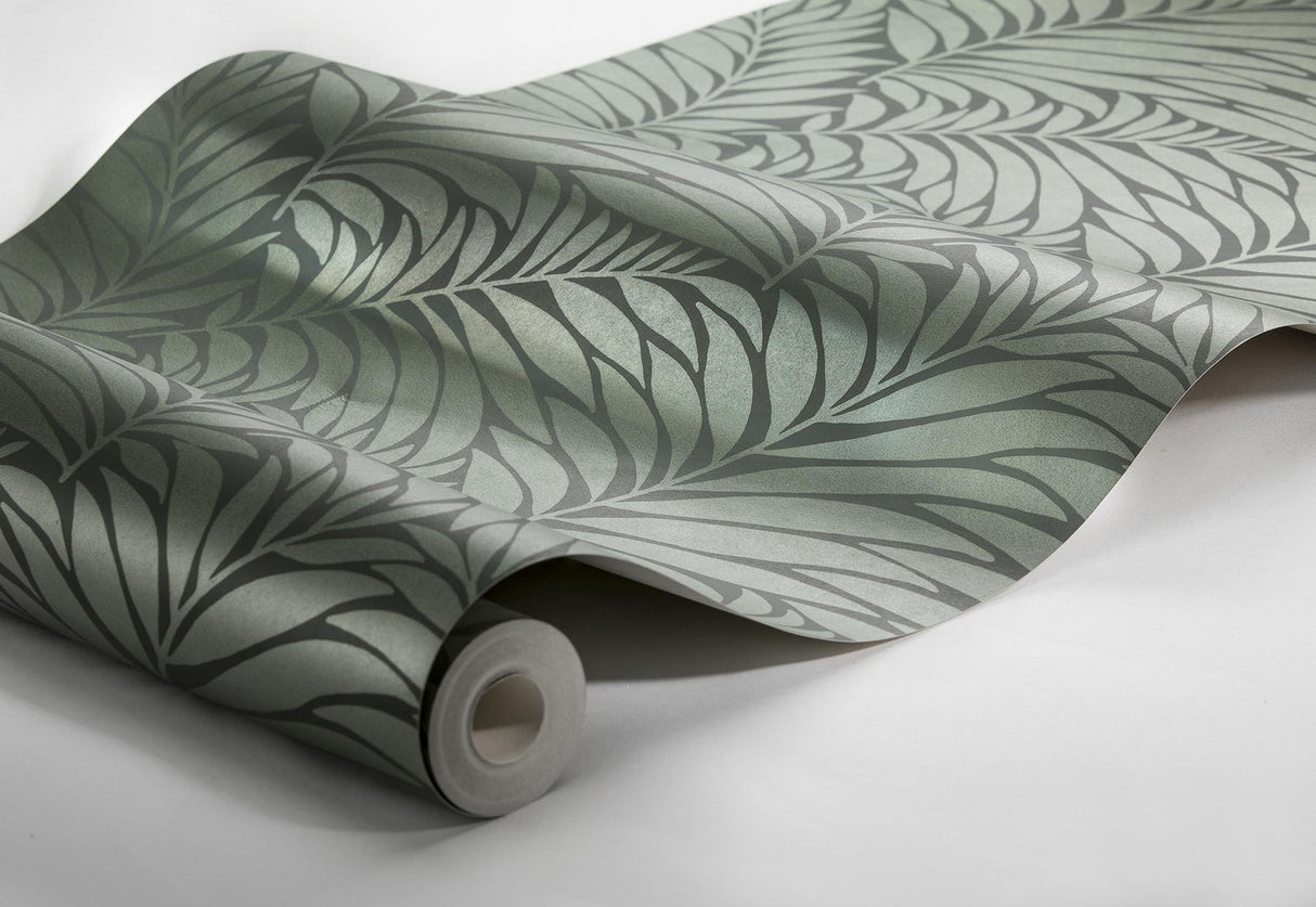 York Myfair Olive Leaf Wallpaper