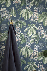 York Chestnut Blossom Slate Floral Wallpaper