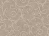 York Sansa Light Brown Plaster Scroll Wallpaper