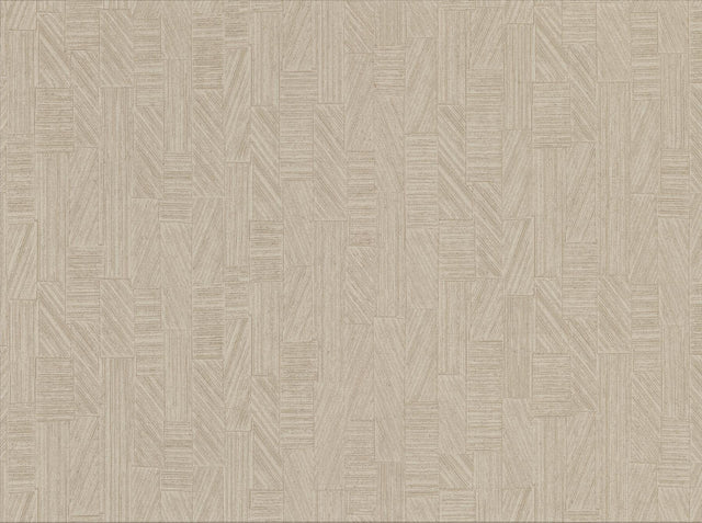 York Kensho Beige Parquet Wood Wallpaper