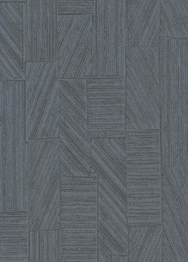 York Kensho Charcoal Parquet Wood Wallpaper