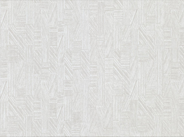 York Kensho Off-White Parquet Wood Wallpaper