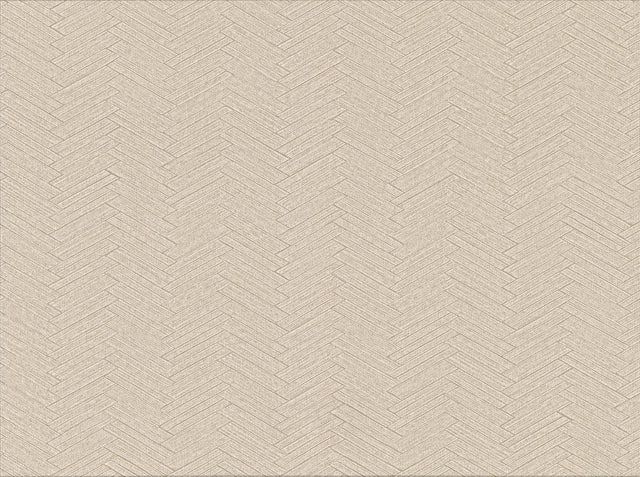 York Karma Beige Herringhone Weave Wallpaper