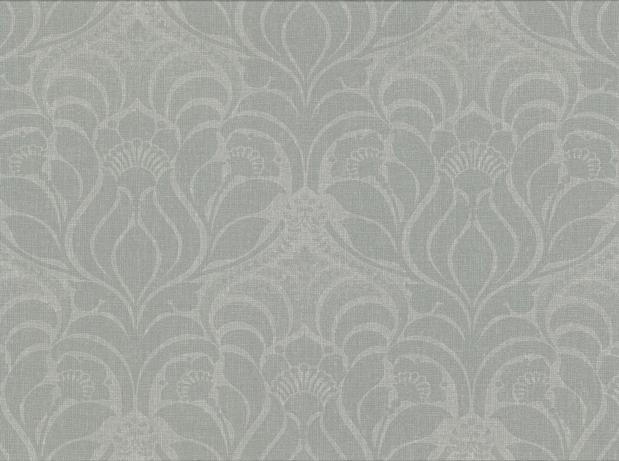 York Sandor Sage Damask Wallpaper
