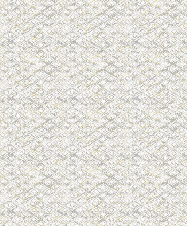 York Delilah Taupe Diamond Wallpaper