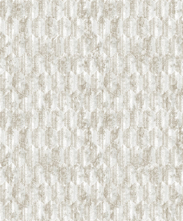 York Kendall Off-White Geometric Wallpaper